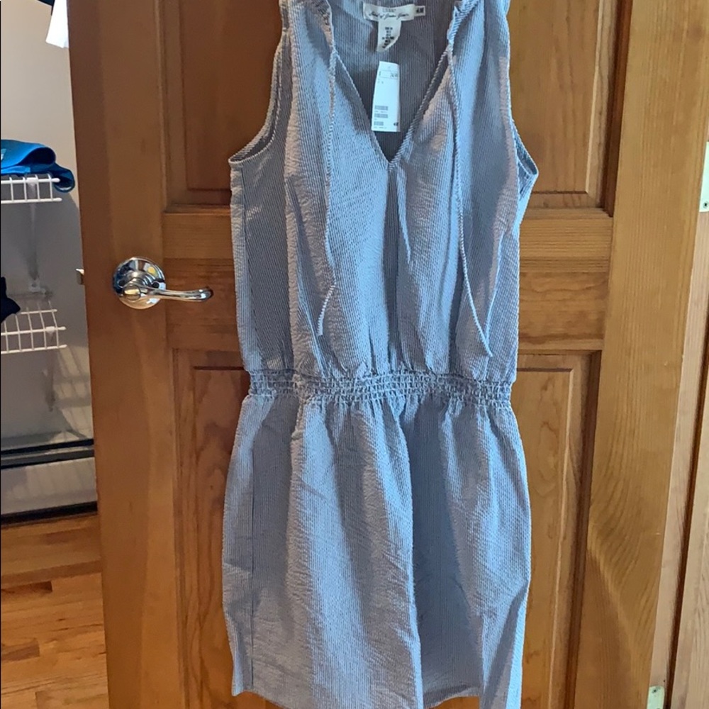 NWT blue and white striped dress